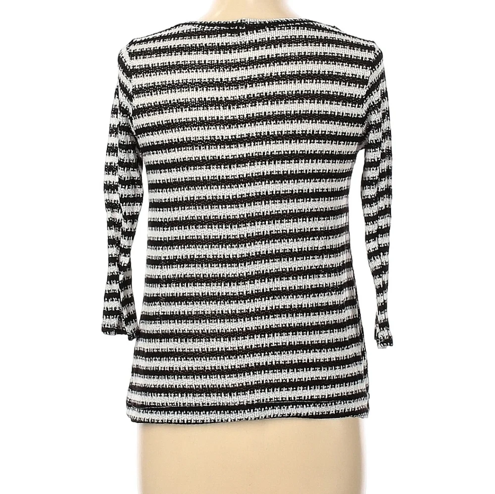 Papermoon Black and White Striped Sweater